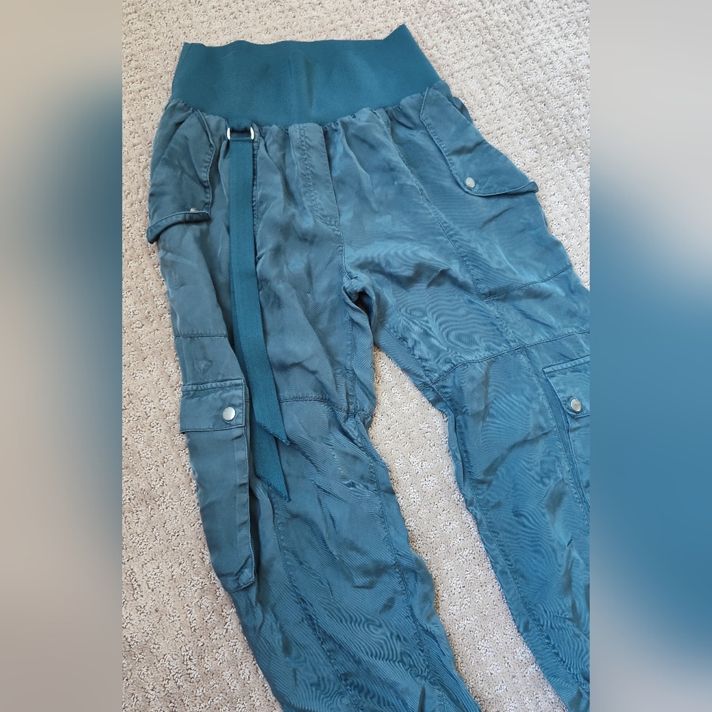 Cinq A Sept Cargo Blue Jogger Pants - Picture 3 of 6